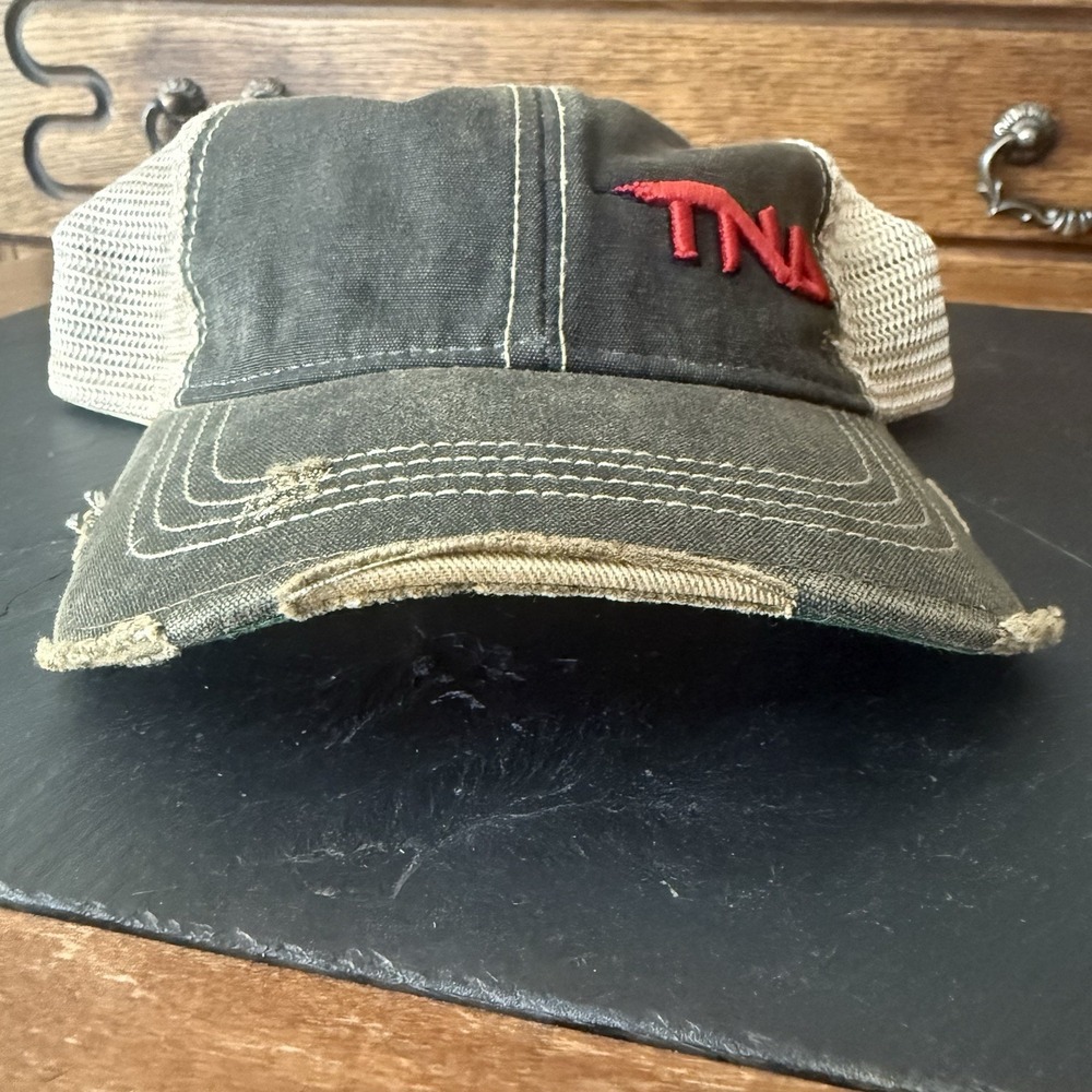 Vintage TNA Wrestling Trucker Hat Distressed Snapback Don West Personal Collect - Picture 6 of 10